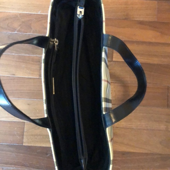 BURBERRY Nova Check plaid handbag Authentic - Picture 3 of 8